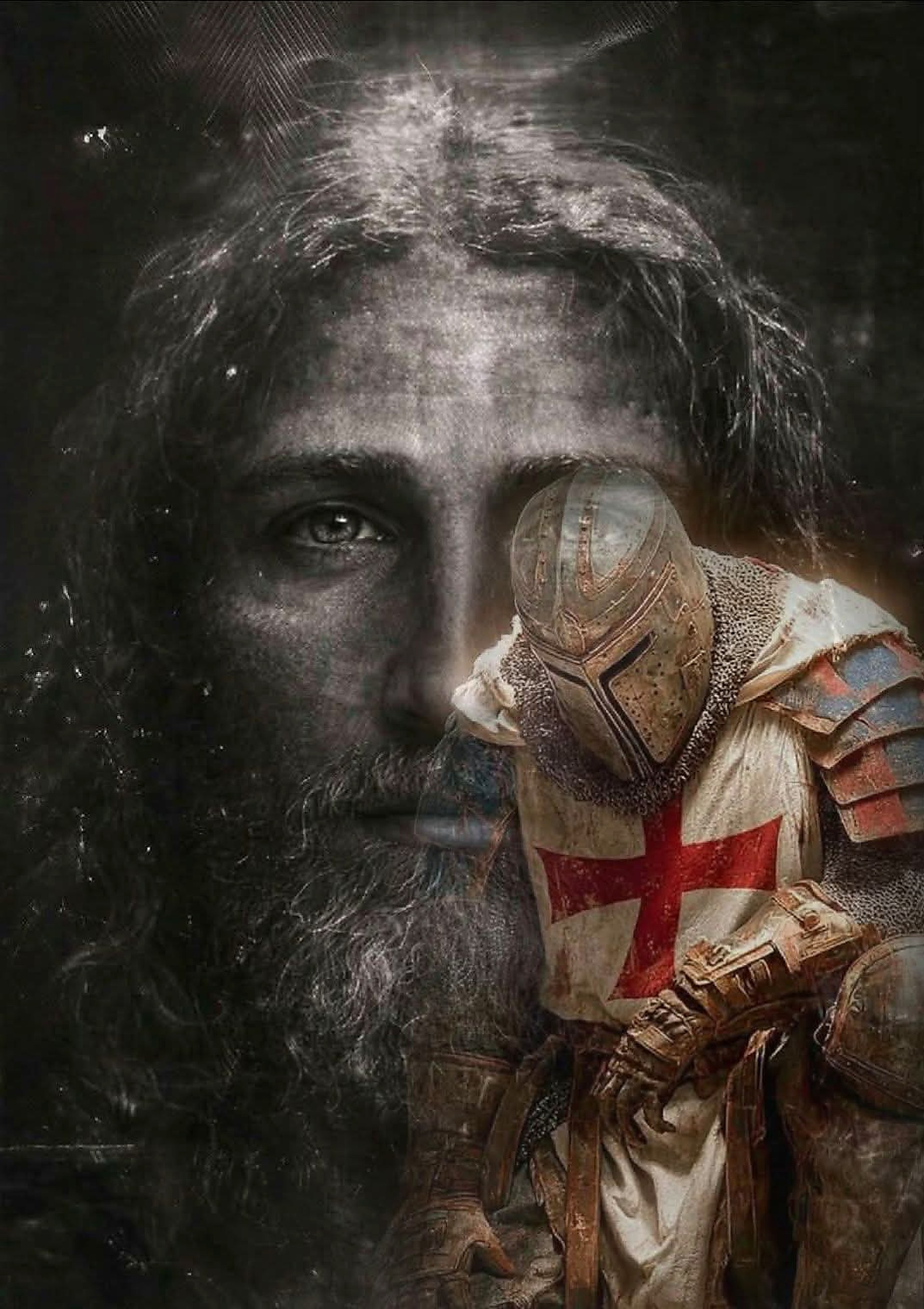 Cavaliere Templare con immagine sacra
